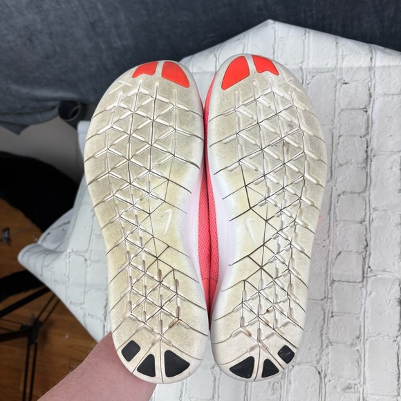 Nike Free RN 2017 (GS) Racer Pink/Black-Lava Glow Kids 7Y = Womens 8.5 - Picture 8 of 9